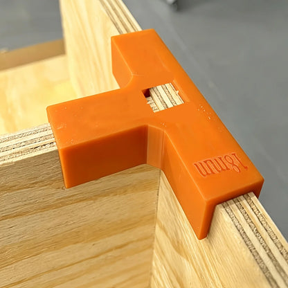 4Pcs 90-Degree Right Angle Clamps and T-Shaped Shelf Brackets, Specifically for 18mm Laminated Boards, Cabinet Corner Bracket