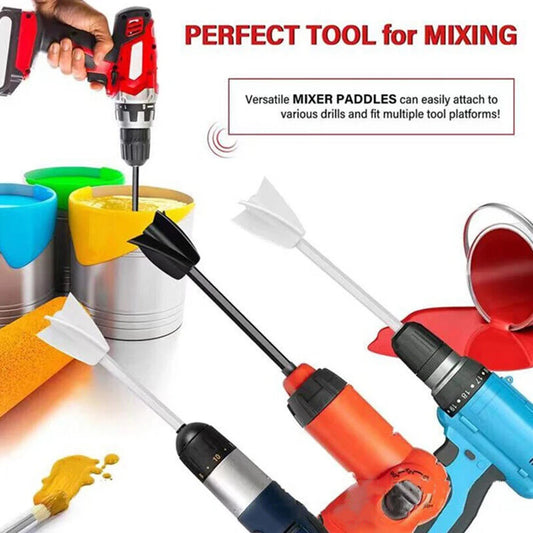 Epoxy Mixer Paint Drill Attachment Paddle Consistency Liquids Resin Head Stirrer Mixer Paint Resin Attachment With Drill Chuc