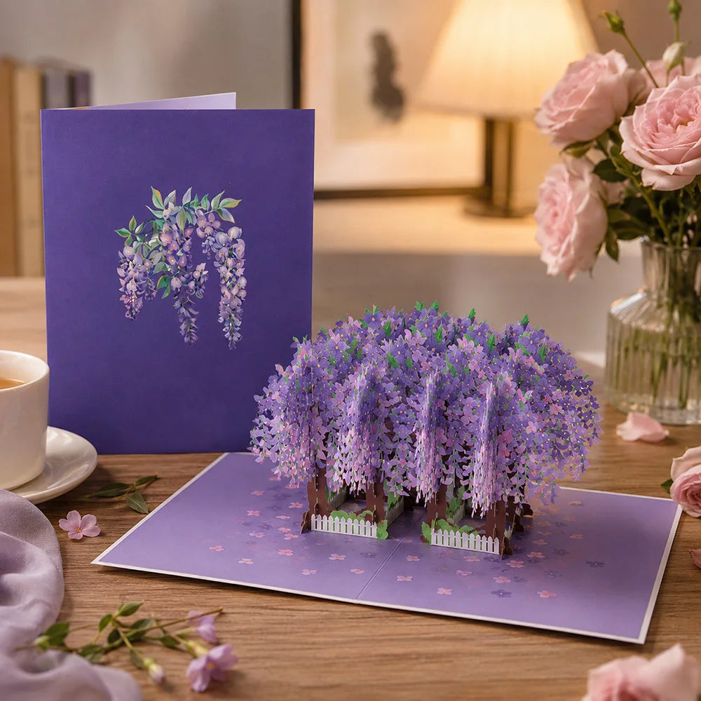 3D Pop Up Flower Greeting Cards Wedding Card Anniversary Thanksgiving Valentines Day Birthday Gift Thank You Card Handmade Ca