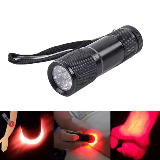 LED Vessel Vein Display Instrument Red Light Vein Finder 2 in 1 Handheld Vein Viewer USB Blood Vessel Lamp Locator Tools