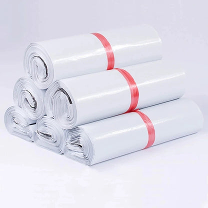INPLUSTOP Ploy Shipping Bags Opaque PE Plastic Express Envelope Storage White Color Mailing Bags Self Adhesive Seal Courier B