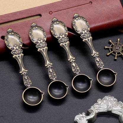 Bronze Spoon Vintage Craft Supplies Fire Paint Heating Decorative Tool Furnace Seal Wax Particle DIY Manual Scrapbooking SB00
