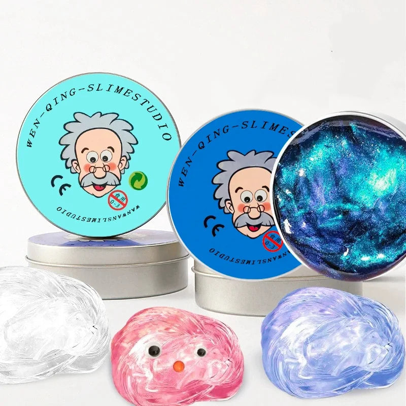 Reusable Putty Slime Toy Set, Stress Relief Toys for Kids, DIY Color Clay Handgum, Non-Sticky Bouncy Slime, Sensory Play, Cre