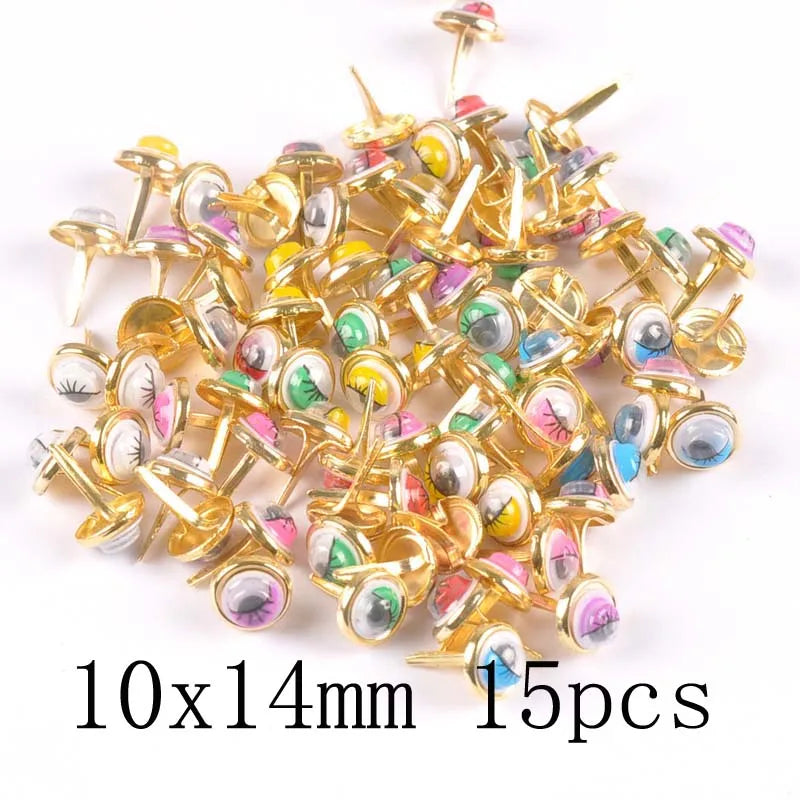 mix vintage Diy Brads Scrapbooking Embellishment Fastener Brad Metal Crafts Decoration CP2583