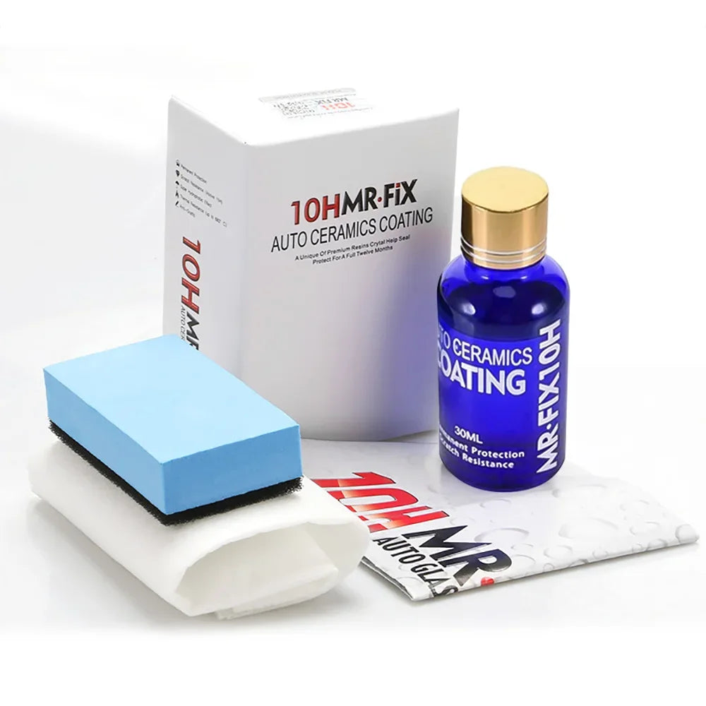 2Pcs 30ml 10H Anti-Scratch Auto Ceramic Glass Coat Liquid Hydrophobic Paint Care Polish Super Detailing Coating For Car Styli