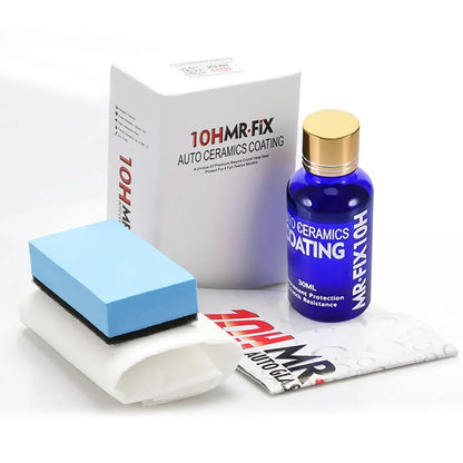 2Pcs 30ml 10H Anti-Scratch Auto Ceramic Glass Coat Liquid Hydrophobic Paint Care Polish Super Detailing Coating For Car Styli