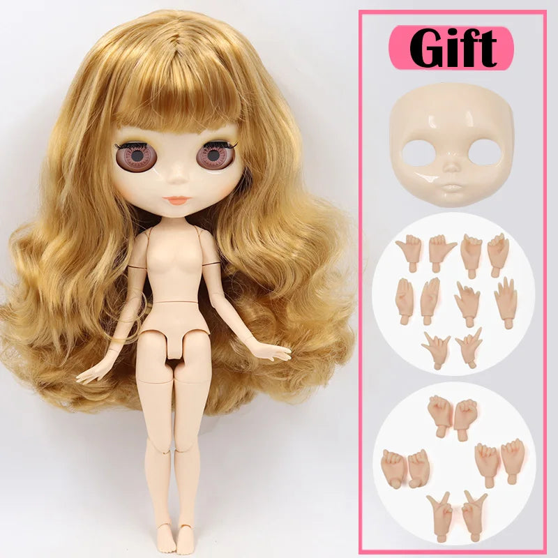 ICY DBS Blyth Doll White Skin Joint Body 1/6 BJD Special Price OB24 Toy Gift - doll hand ab face C