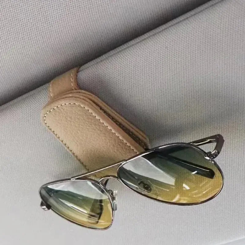 Car Sun Visor Glasses Case Holder Sunglasses Clip Ticket Card Clip Multifunction Portable Clip Auto Interior Accessories
