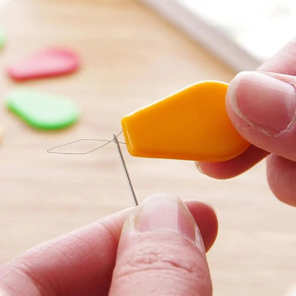 Craft Tools Useful Easy Sewing Cross Bow Wire Stitch Tools Needle Threader Sewing Stitch Wire Leader