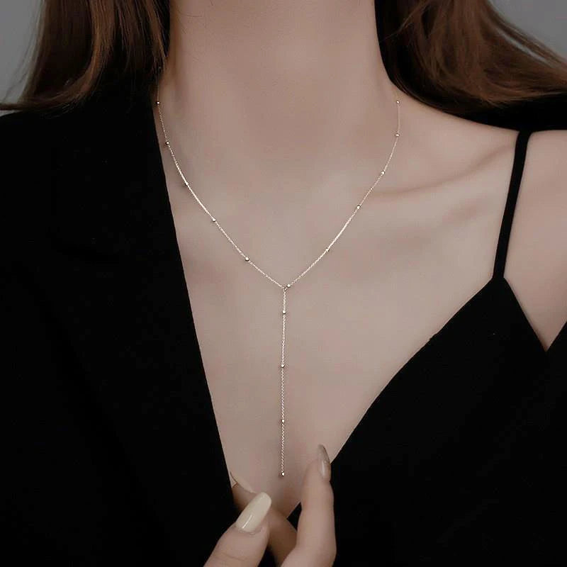 LATS New Luxury Colourful Long Tassel Necklace for Women Shiny Rhinestone Crystal Zircon Choker Bohemian Statement Jewelry Gi