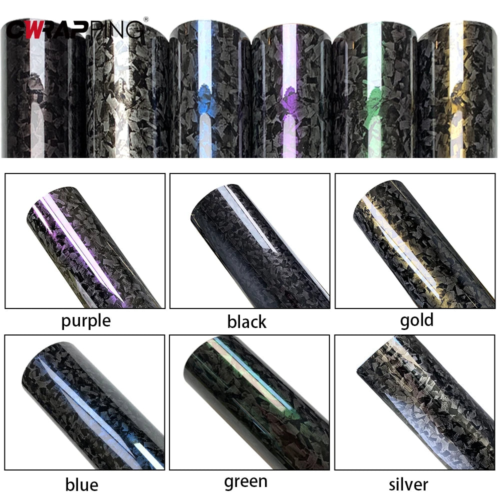 Car Stickers Carbon Fiber Vinyl Wrap Film Waterproof Auto Body Film Glossy Self Adhesive Carbon Fiber Sticker Cars Accessorie