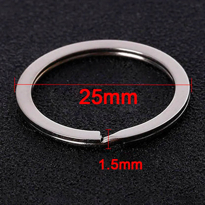 20pcs Metal Split Jump Rings Metal Hooks for DIY Keychain Pendant Making Accessory