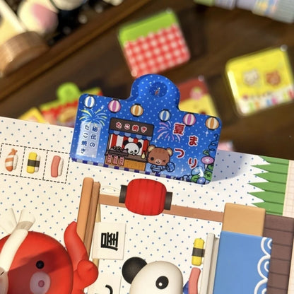Japanese Cute Cartoon Planner Book Clips Acrylic Lovely Scrapbook Decor Clip School Stationery Supplies