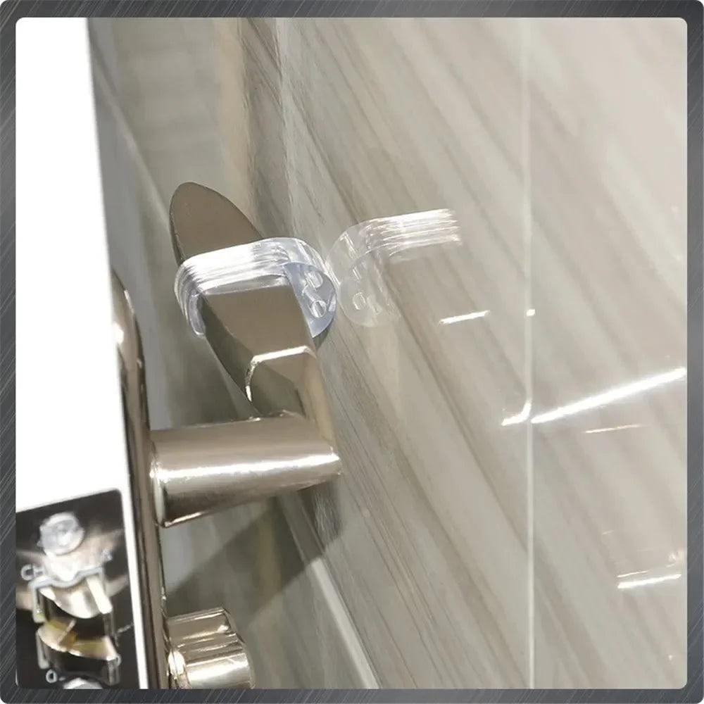 Stop Floor Door Stops Buffer No Drill Door Stopper Home Improvement Furniture Wall Safety Hardware Transparent Supplies Silic