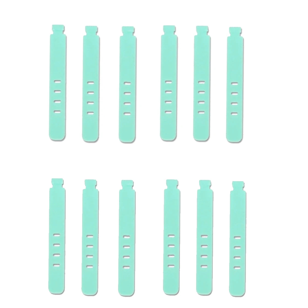 20/12/4PCS Cable Ties Cord Organizer Management Silicone Wire Holder Straps Zip Clips Reusable Tie Wraps Keeperwinder Rubber 