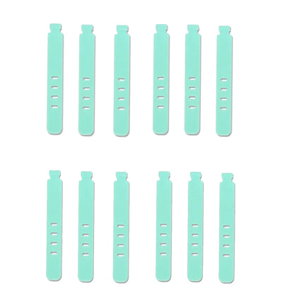 20/12/4PCS Cable Ties Cord Organizer Management Silicone Wire Holder Straps Zip Clips Reusable Tie Wraps Keeperwinder Rubber 