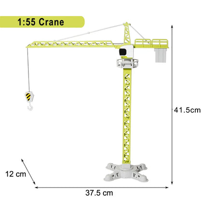 Engineering Diecast Toys for Boys Alloy+Plastic Tractor Excavator Backhoe Crane Bulldozer Kids Truck Children Vehicle Model G