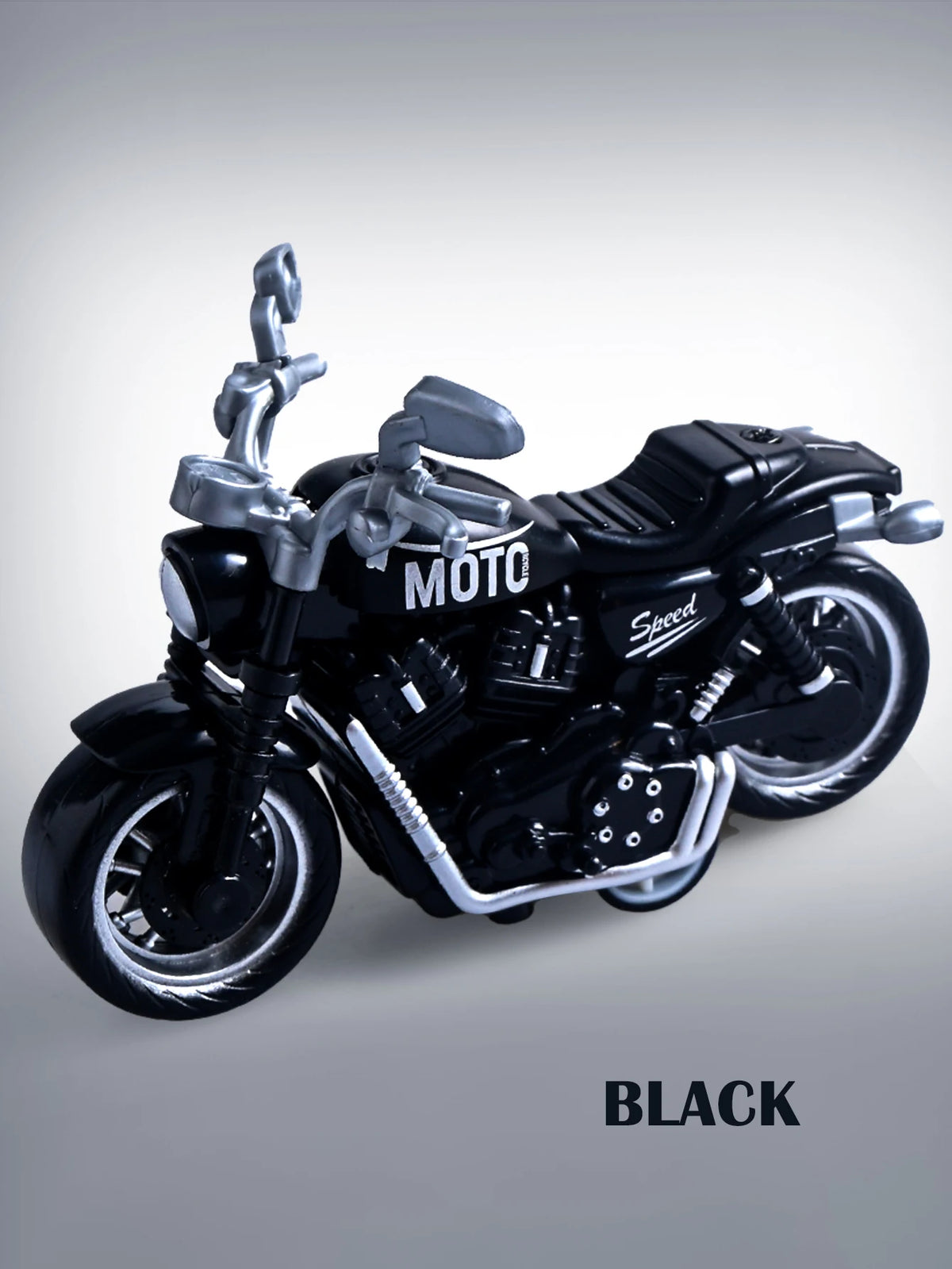 Model Diecast Motocycle Toys Ornament, 1:18/1:36 Car Rotating Rubber Rires Desktop Ornament Gifts - YLE-10 B