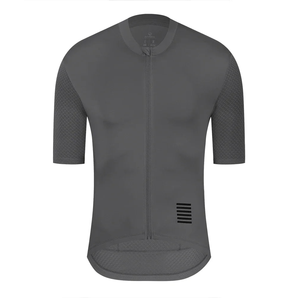 YKYWBIKE Men's Cycling Jersey Short Sleeve Summer Bicycle Jersey Road Bike Shirt Cycling Clothing Breathable Pro Team - Darkg