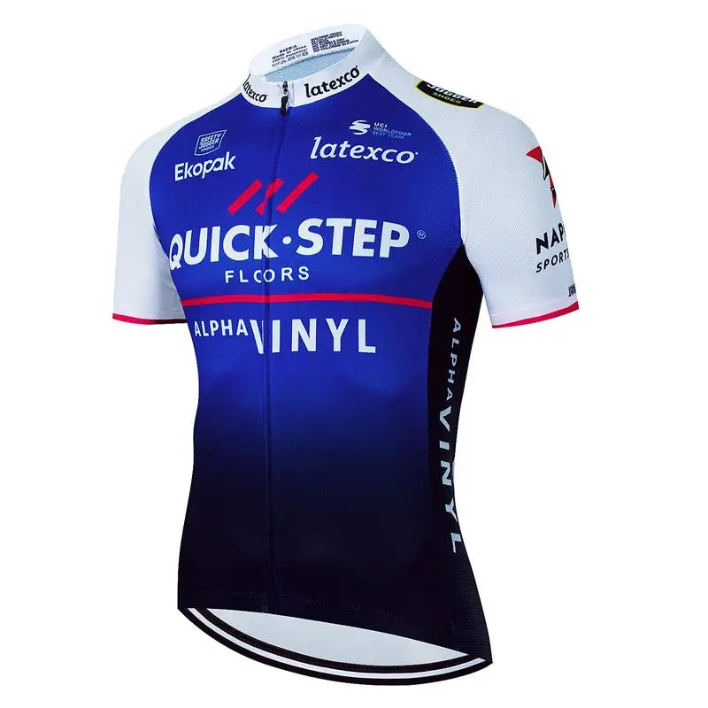 QUICK STEP Team Cycling Jersey Shirt Racing Sport Bicycle Shirt Ropa Ciclismo Pro Man MTB Bike Jersey Summer Cycling Wear 202