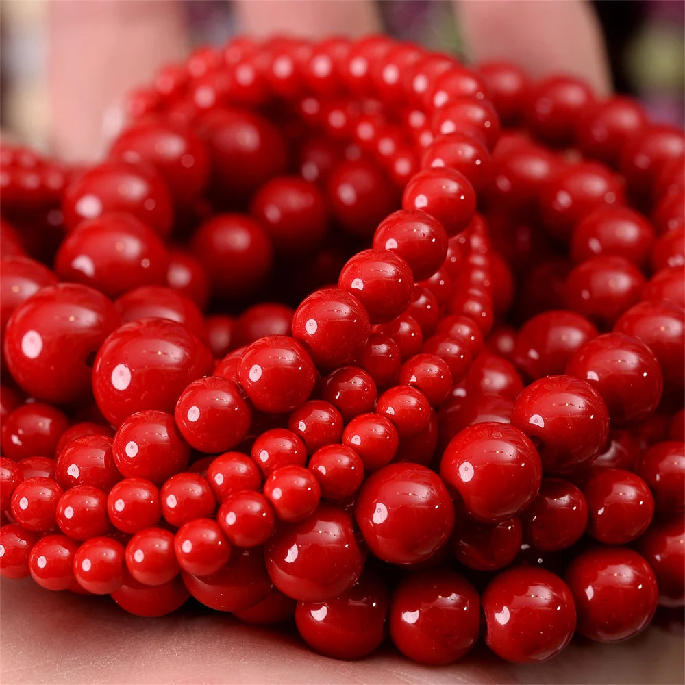 Natural Stone Beads Lava Jaspers Tiger Eye Quartz Agates Round Loose Beads for Jewelry Making DIY Bracelet Accessories 4-12MM