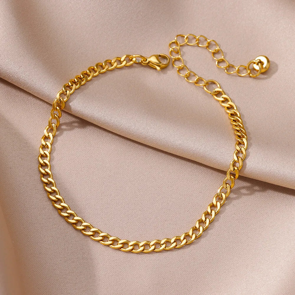 Anklets for women Foot bracelet women summer accessories Bracelet on the leg stainless steel ankle chain Jewelry - G
