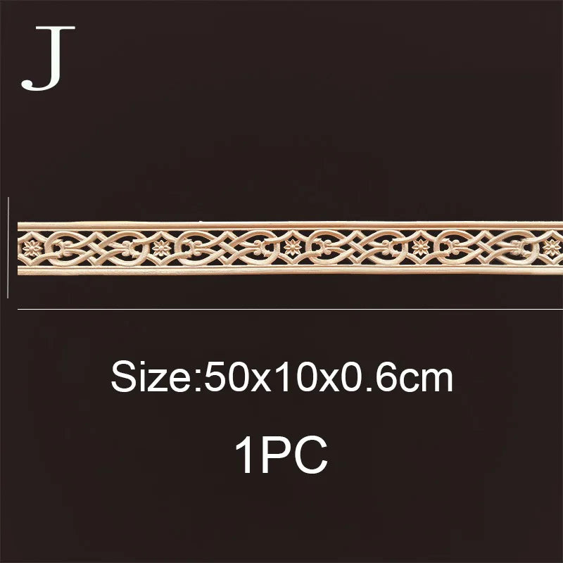 Decorative Wood Molding Wood Carved Corner Onlay Applique Frame Cabinet Home Decor Figurines Wall Art Furniture Accessories -