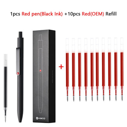 KACO 0.5mm MIDOT Gel Ink Pens, Quick-drying Press Smooth Writing Pen, High Volume for Taking Exams Grading Homework Doing Pap