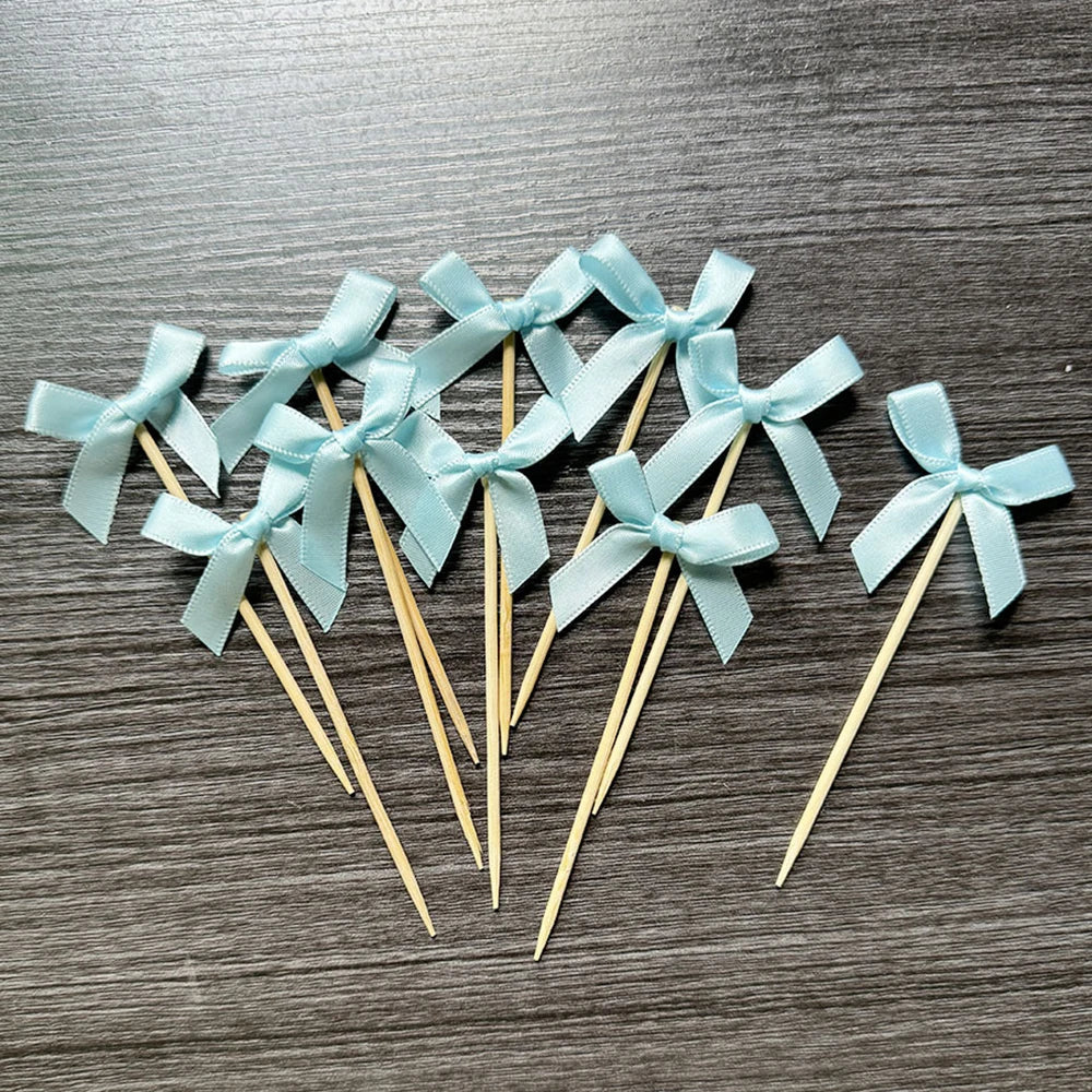 10pcs Pink Bow Cupcake Topper Pink Bow Birthday Decor Coquette Themed Party Decoration Bridal Shower Cake Topper Bow Party De