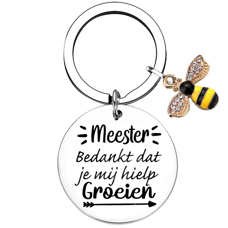 Dutch liefste juf Teacher Gifts for Women Teacher Keychain Teacher Appreciation Gifts thank You Gifts for Teachers - 6