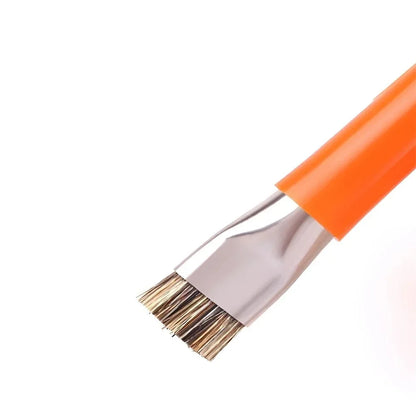 Safe double-ended brush circuit board repair for integrated circuit chips, cleaning of mobile phone/computer motherboards - H