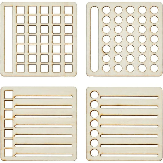 4Pcs 4 Style Speedy Spread Journal Stencils Calendar Tools Templates DIY Journals Notebook Schedule Templates for Journaling