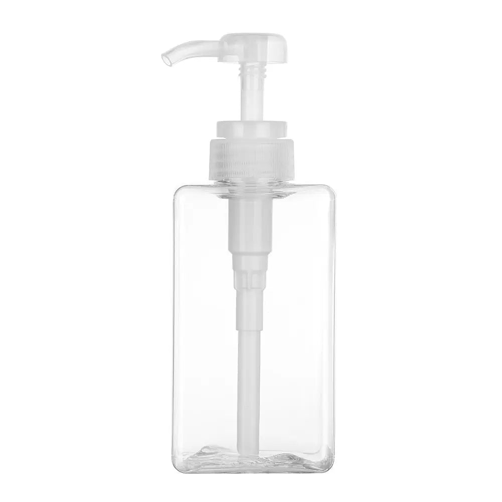 650ml Square Clear Bottle Liquid Soap Whipped Mousse Points Bottling Shampoo Lotion Shower Gel Pump Bottlesnding Soap Dispens