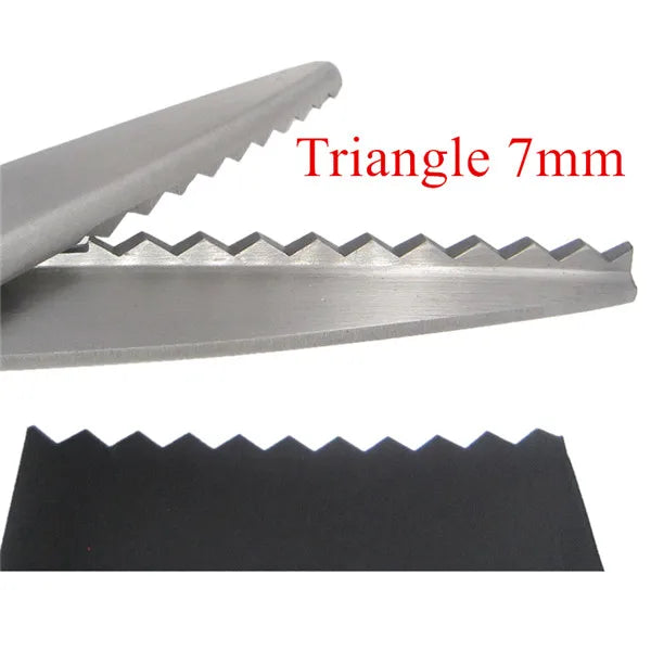 Sewing Cut 23.5cm Zig Zag Dressmaking Tailor Leather Handicraft Fabric Shear Pinking Scissor Textile DENIM DIY Upholstery Too