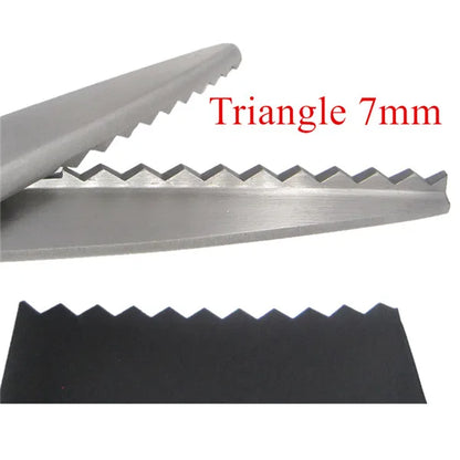 Sewing Cut 23.5cm Zig Zag Dressmaking Tailor Leather Handicraft Fabric Shear Pinking Scissor Textile DENIM DIY Upholstery Too