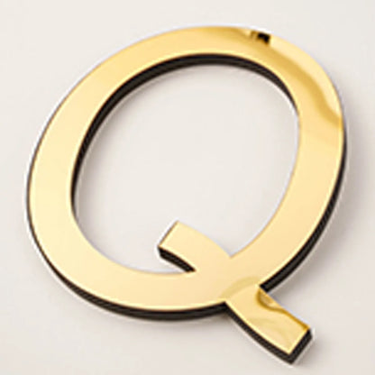 20cm Gold Acrylic Mirror English Letters Wall Stickers Birthday Decoration Festival Party Wedding Decor Self-adhesive Art Mur
