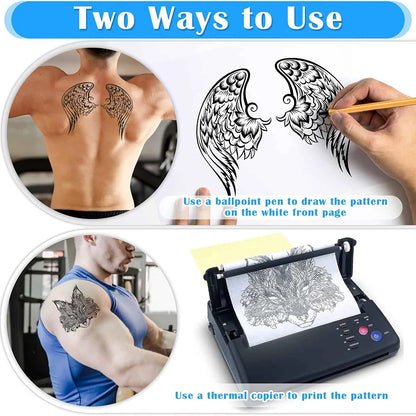 200-5PCS Tattoo Transfer Paper A4 Size Carbon Thermal Stencil Papers Tattoo Tracing Copier Paper for Printer Tattoo Accessori