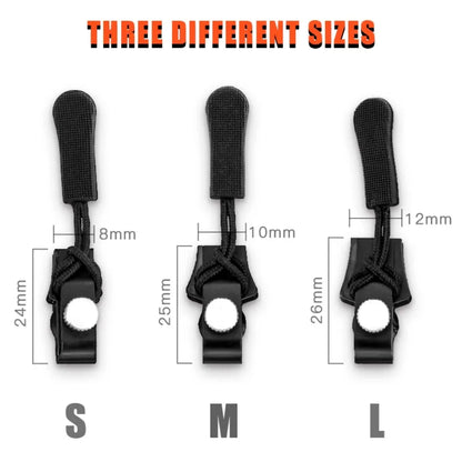 Durable 3 Different Size Zipper Repair Kit DIY Removable Zipper Head Sewing Tools Replacement Bad Buckle Instant Zipper Pulle