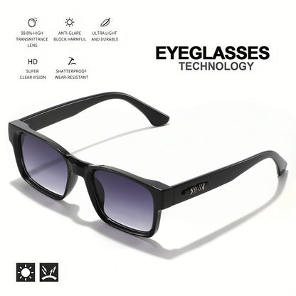 Retro Punk Fashion Sunglasses - Square Protective Frame, UV400 Unisex for Outdoor Adventures & Casual Style