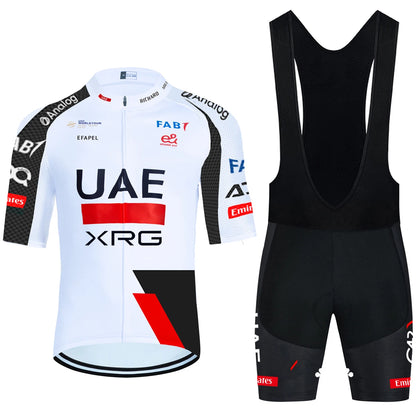2026 New WHITE Cycling Jersey UAE Team Bike Jersey Shorts 10 Color Men Women Quick dry Ropa Ciclismo Pro Bicycle TShirt Cloth