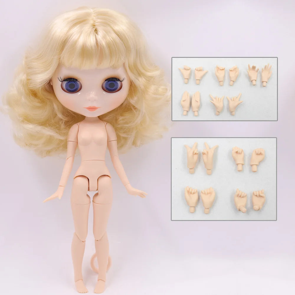ICY DBS blyth doll 1/6 bjd toy joint body white skin shiny & matte face 30cm on sale special price toy gift anime doll - glos