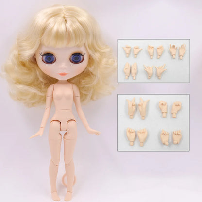 ICY DBS blyth doll 1/6 bjd toy joint body white skin shiny & matte face 30cm on sale special price toy gift anime doll - glos
