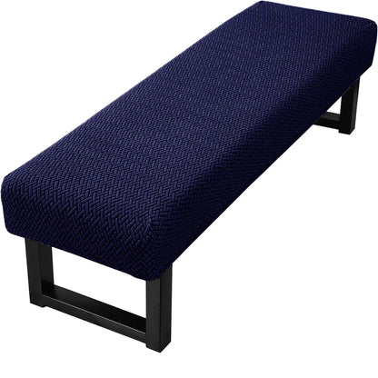 Stretch Jacquard Dining Bench Cover Living Room Anti-Dust Removable Bench Slipcover Washable Bench Seat Protector
