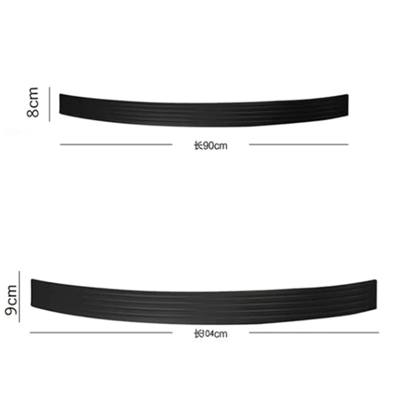 Universal ​Rear Bumper Guard PVC Rubber Protector Strip Car Trunk Door Sill Plate Protector For Bumper Reinforcement Decorati