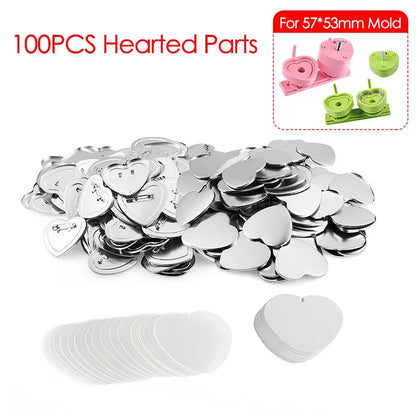 25/32/37/44/58/75mm Badge Maker Molds DIY Button Badge Maker Press Machine Interchangeable Die Mould Round Badge Punching Die