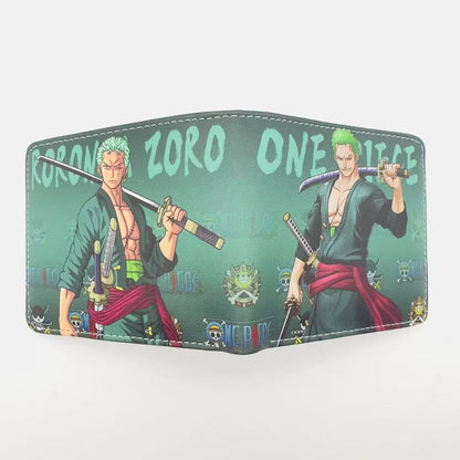 Anime One Piece Monkey D Luffy Roronoa Zoro Stylish and Simple Foldable Wallet Student Coin Purse Cute Things for Girls - 27