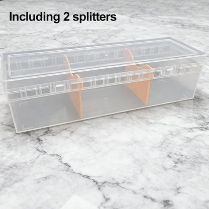 Holds 800+ Trading Card Storage Box for MTG PKM Cards Plastic Large Clear Compartmentalized Organizer Card Case for Sports PT