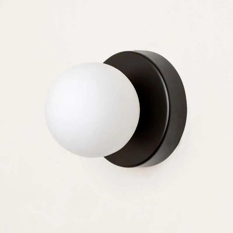 Creative Macaron LED Wall Lamp 10/12cm Mini Glass Sconce for Balcony Lamp Bedside Bedroom Corridor Porch Decor Lighting Fixtu