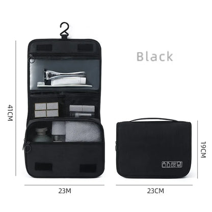 Oxford Fabric Men Business Portable Storage Bag Toiletries Organizer Women Cosmetic Bag Waterproof Hanging Travel Wash Pouch 