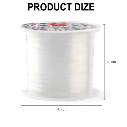 100M Plastic Crystal DIY Beading Fishing Line No Elastic Cord Rope For Jewelry Making Supplies Wire Jeweleri String Thread